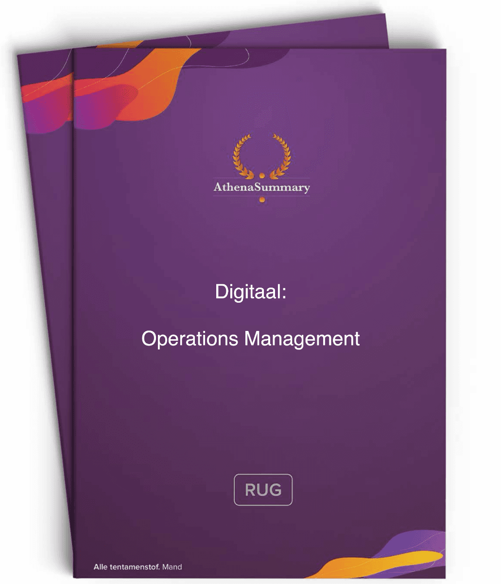 Digitaal: Operations Management