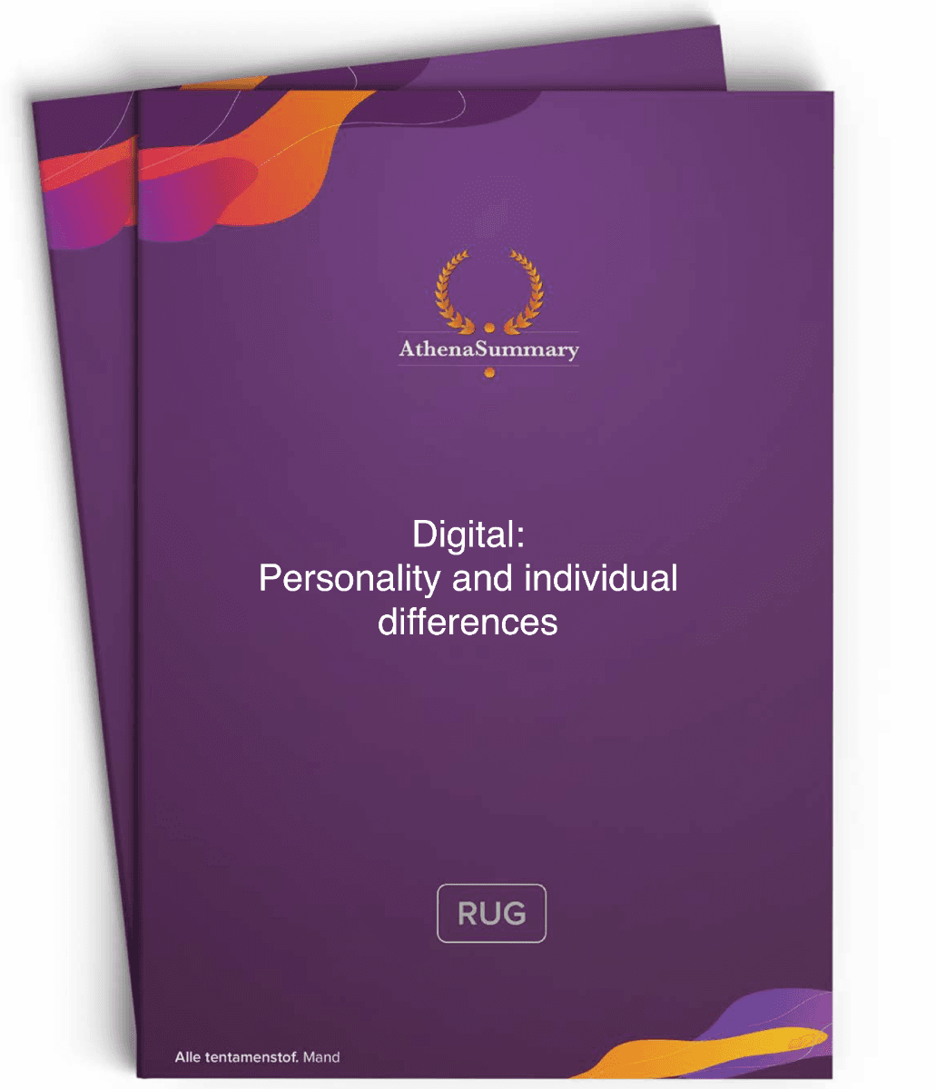 Digital: Personality and individual differences