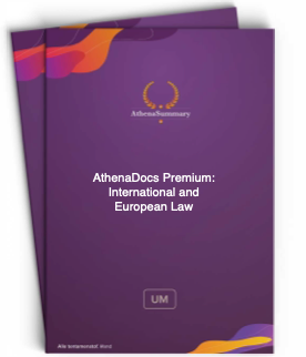 AthenaDocs Premium: International and European Law