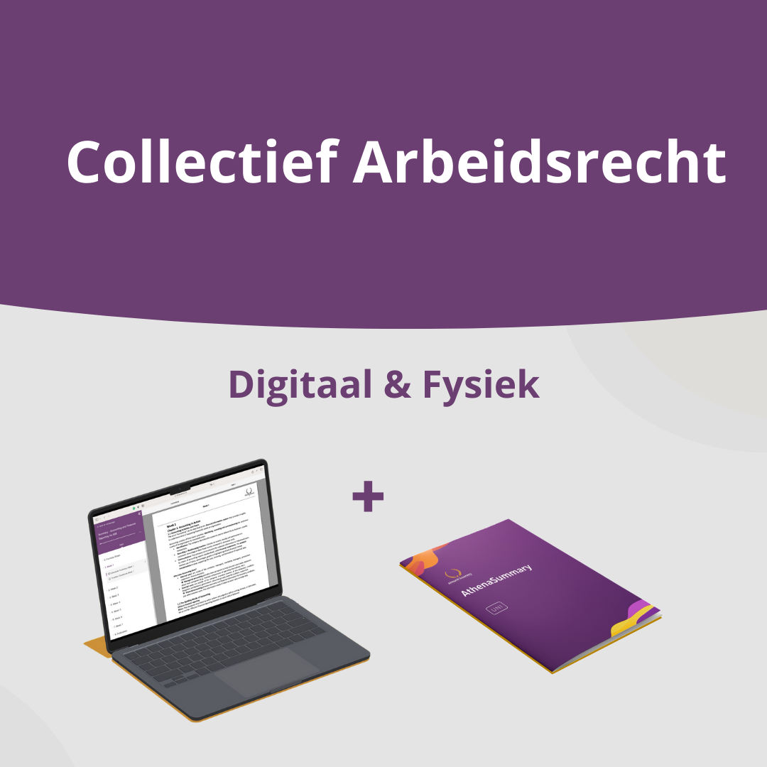 Collectief Arbeidsrecht - Literatuursamenvatting