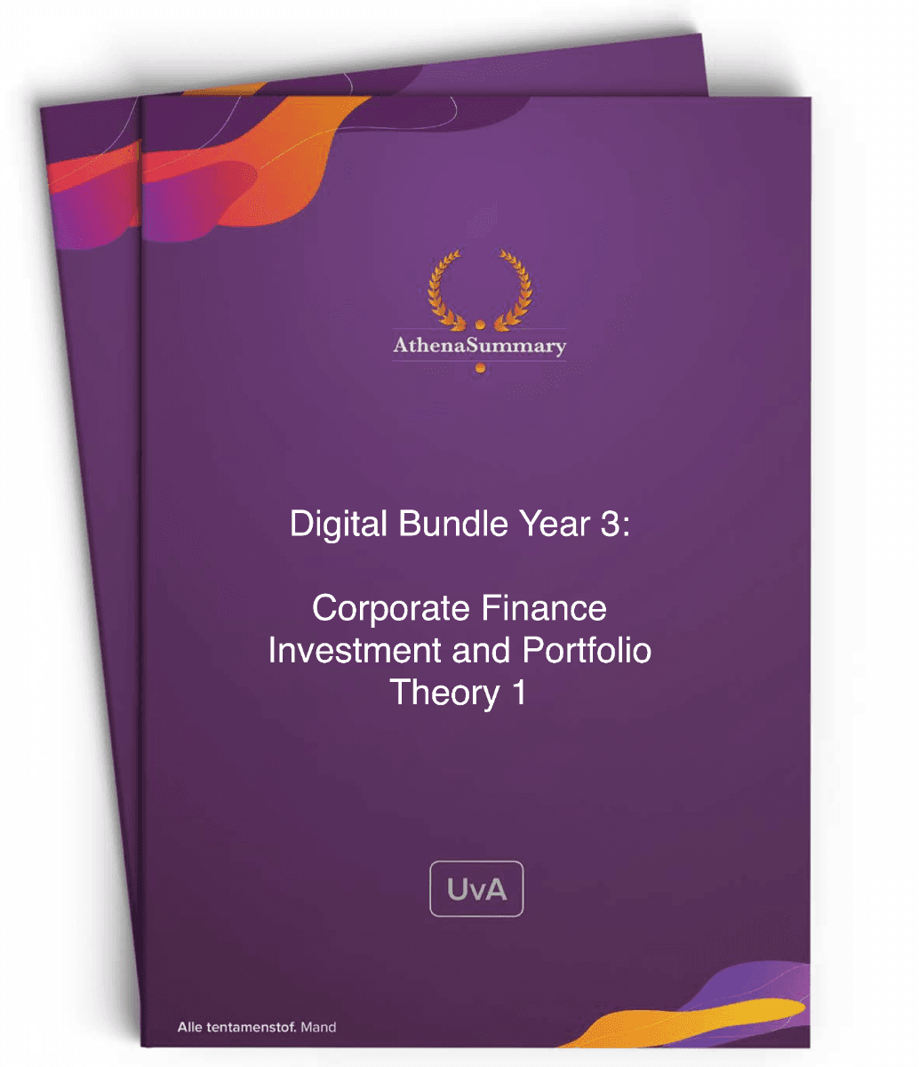 Digital Bundle: BA Year 3 Finance