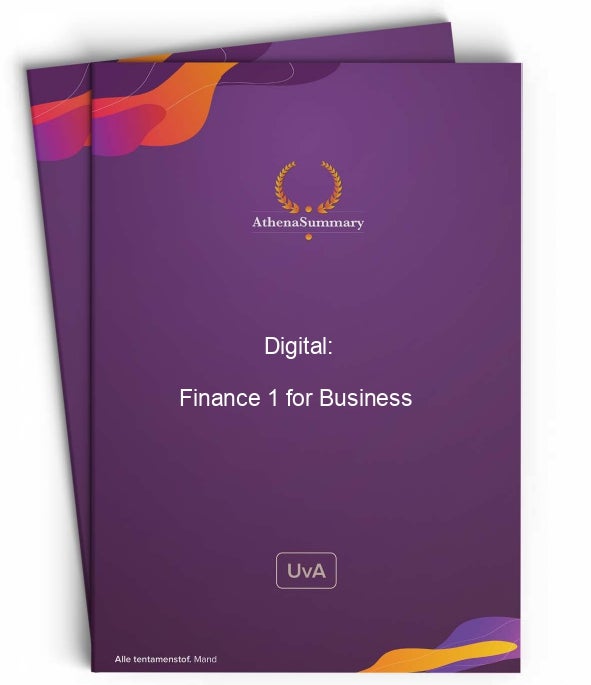Digital: Finance 1 for Business