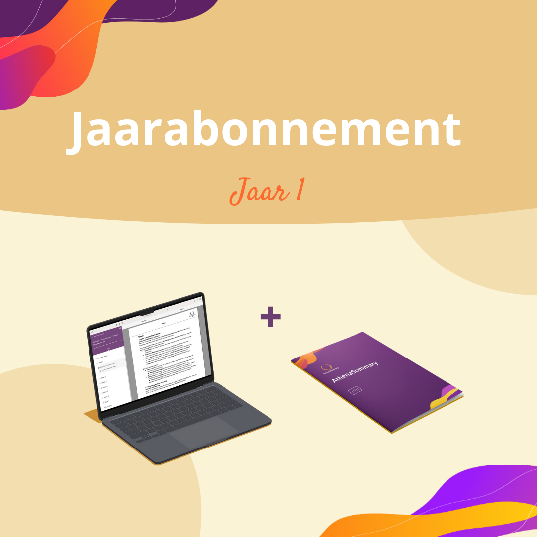 Abonnement Jaar 1: alle samenvattingen (digitaal + fysiek)