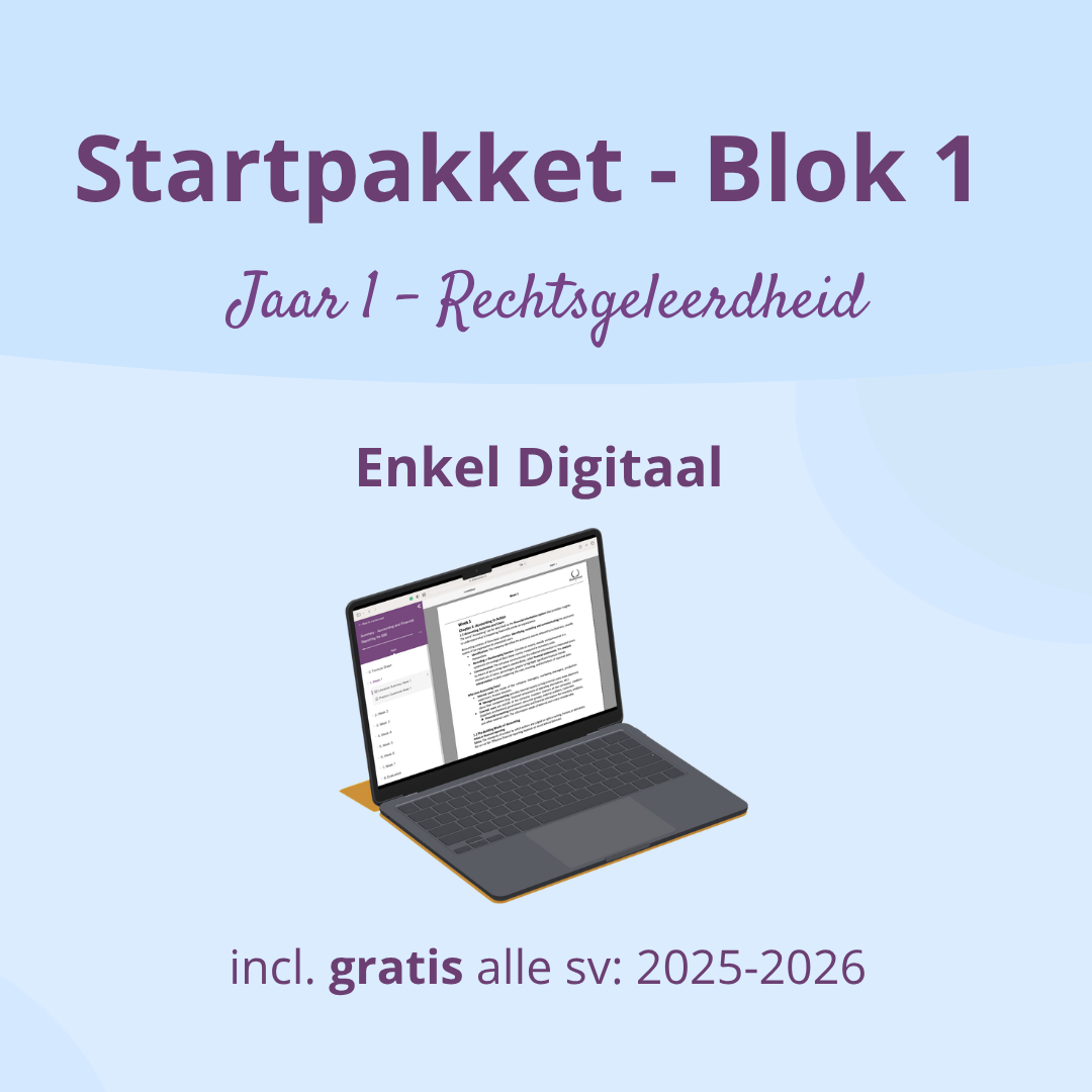 Startpakket Jaar 1 