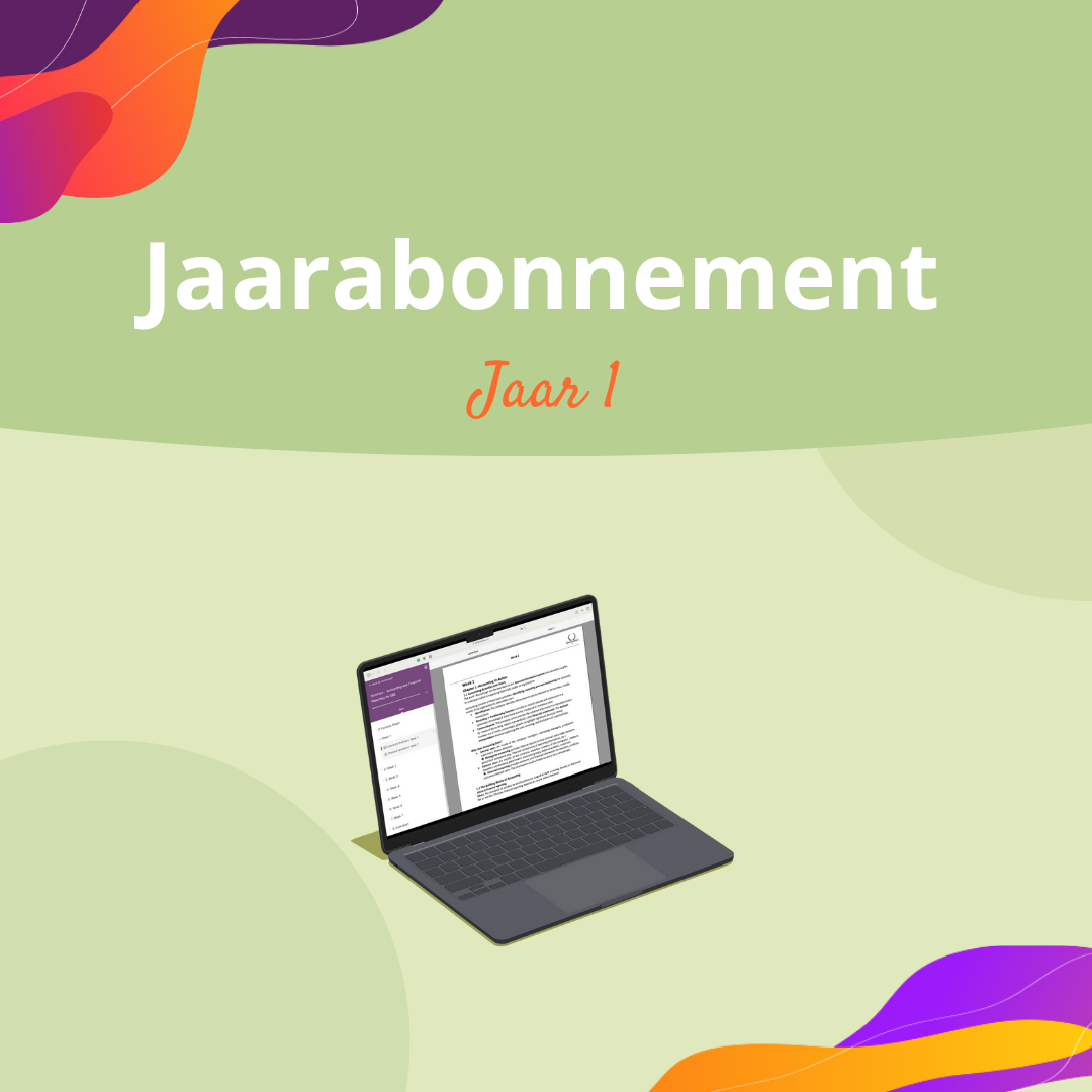 Abonnement Jaar 1: alle samenvattingen (digitaal)