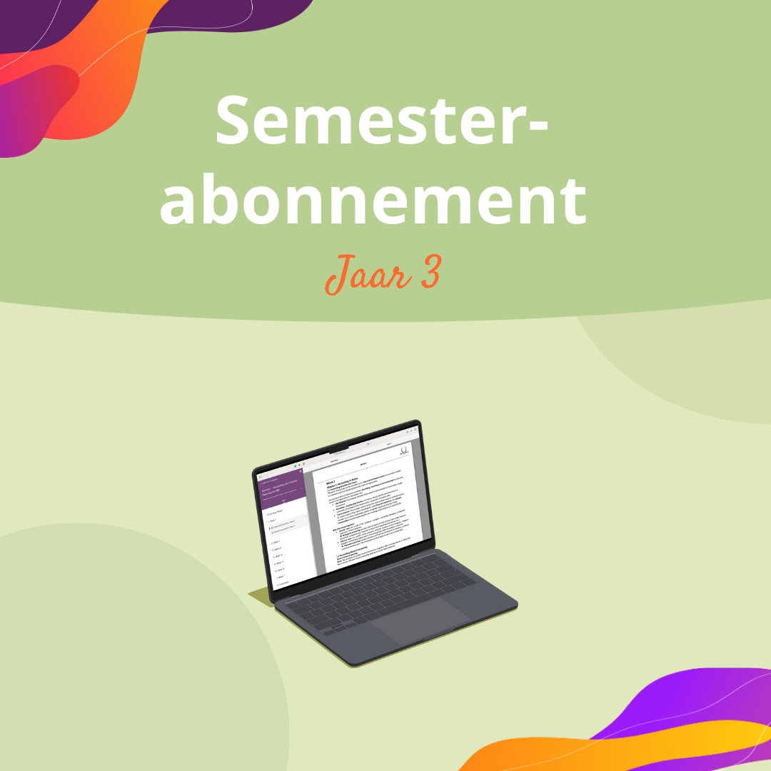 Semesterabonnement Jaar 3