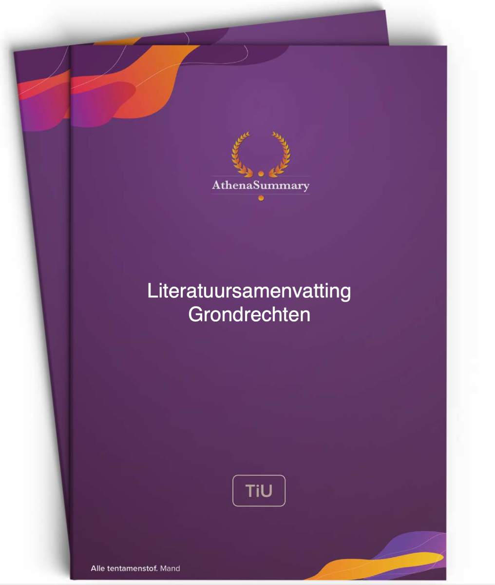 Grondrechten - Literatuursamenvatting