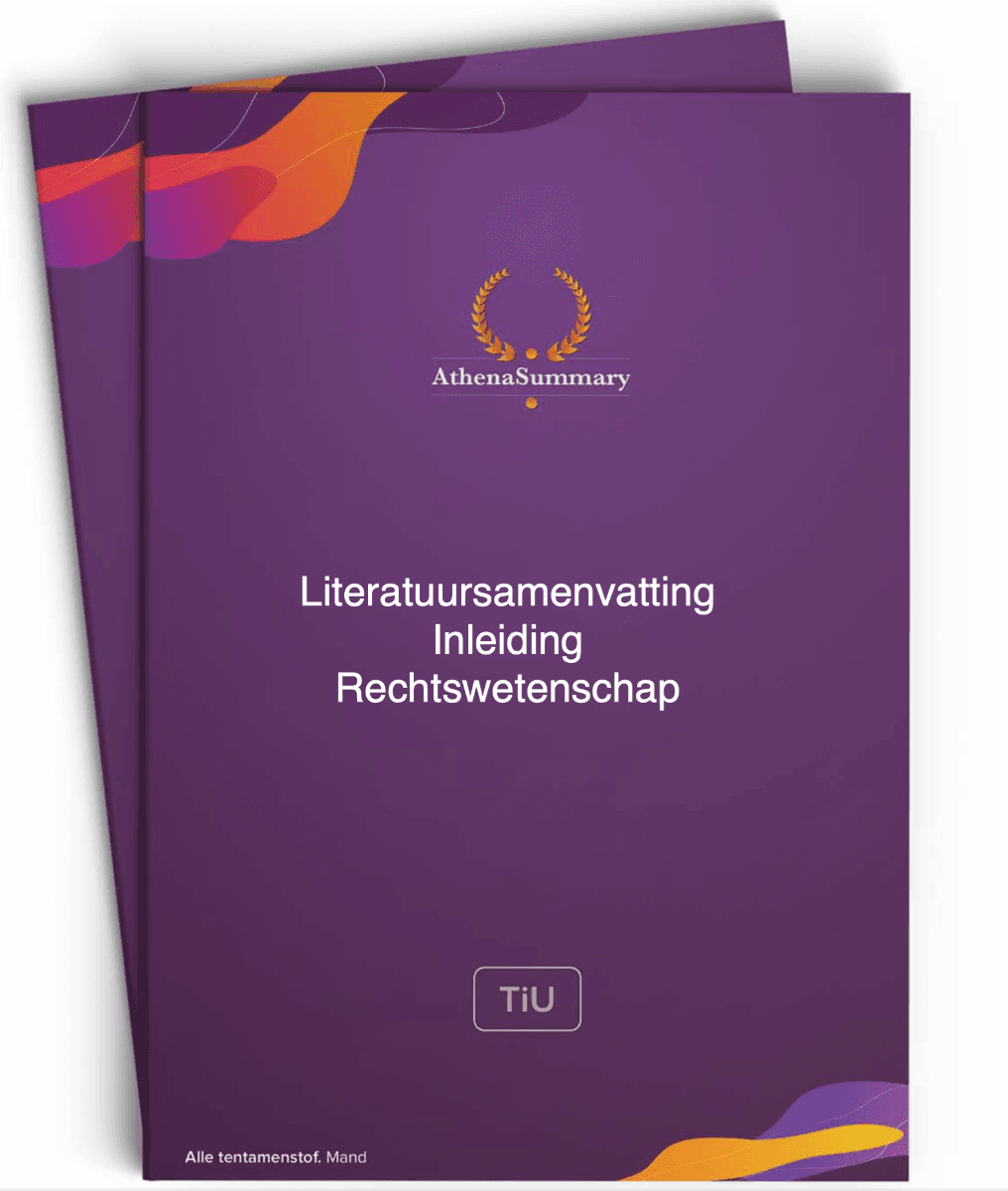 Inleiding Rechtswetenschap - Literatuursamenvatting