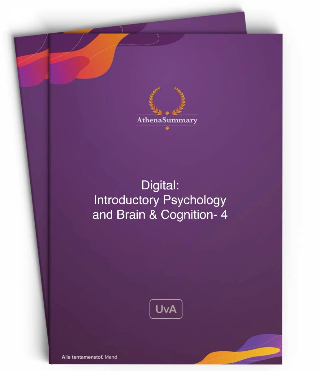 Digital: Introductory Psychology and Brain & Cognition - 4