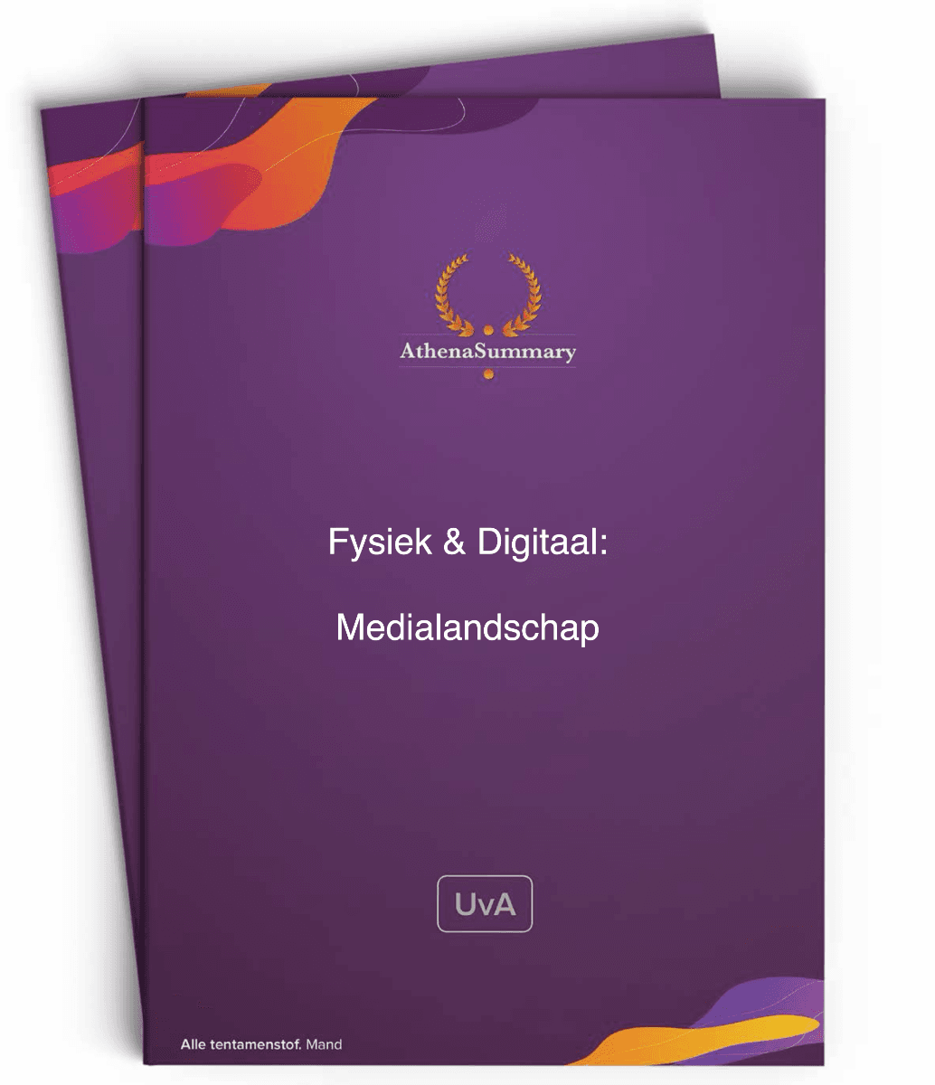 Fysiek & Digitaal: Medialandschap