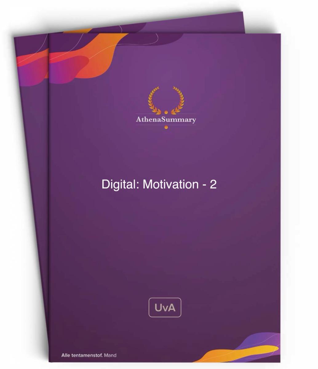 Digital: Motivation - 2