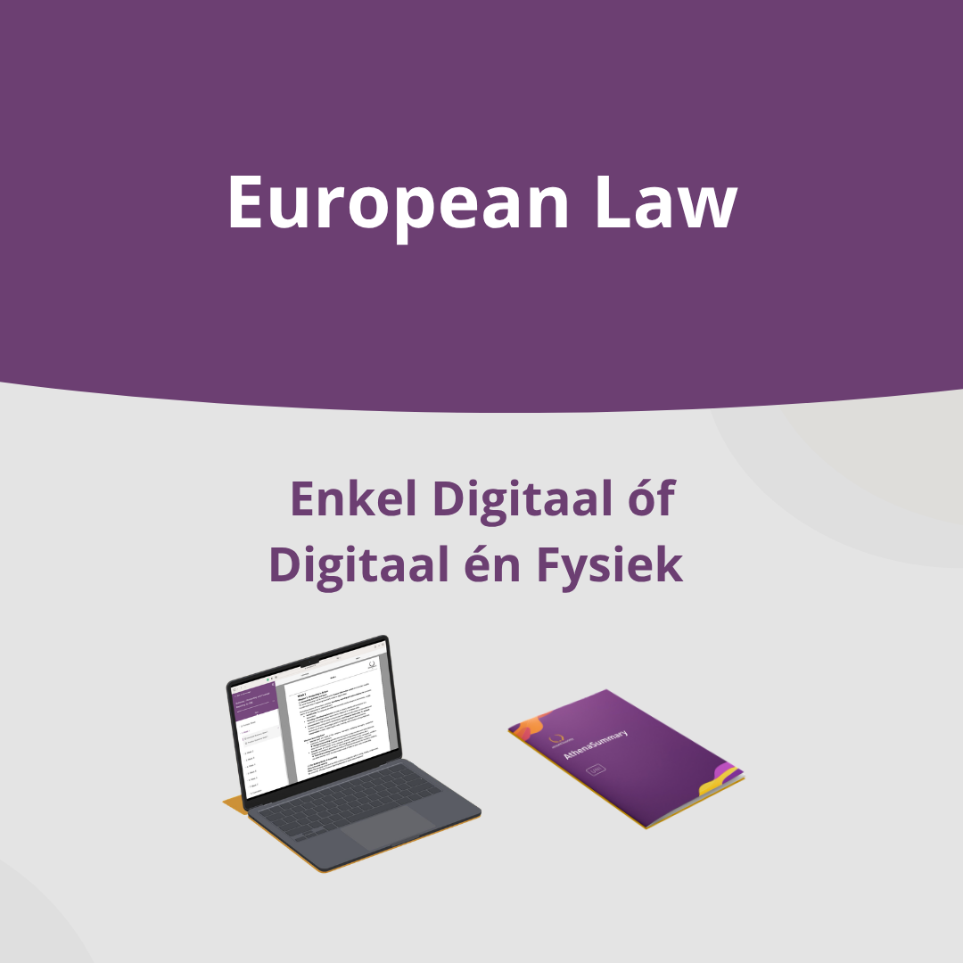 Samenvatting European Law