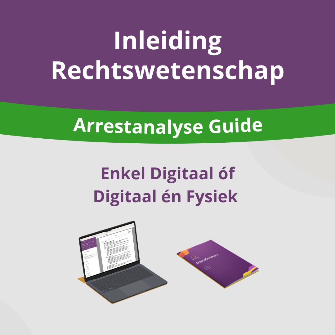 Inleiding Rechtswetenschap - Arrestanalyse Guide