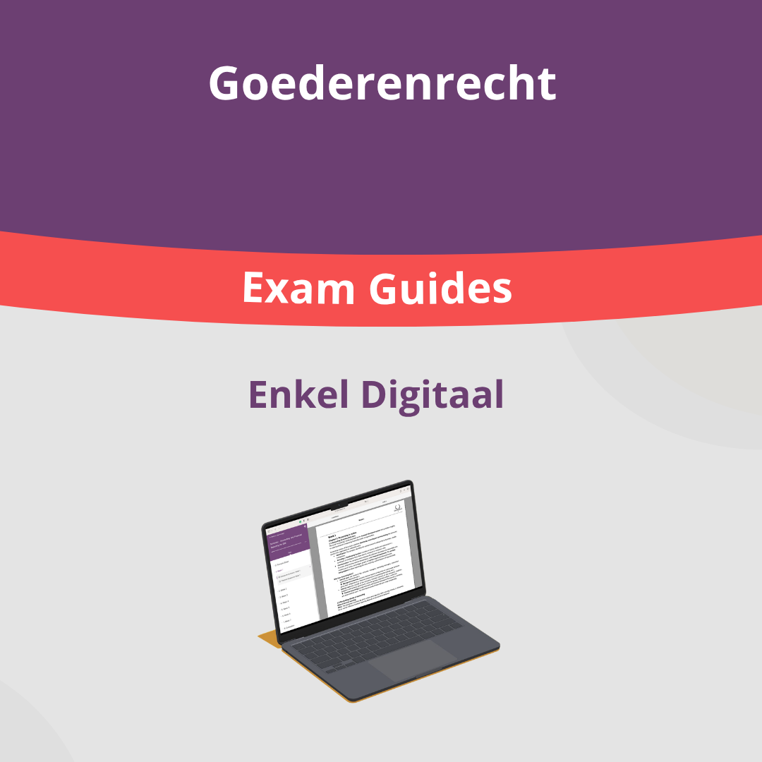 Goederenrecht: Exam Guide