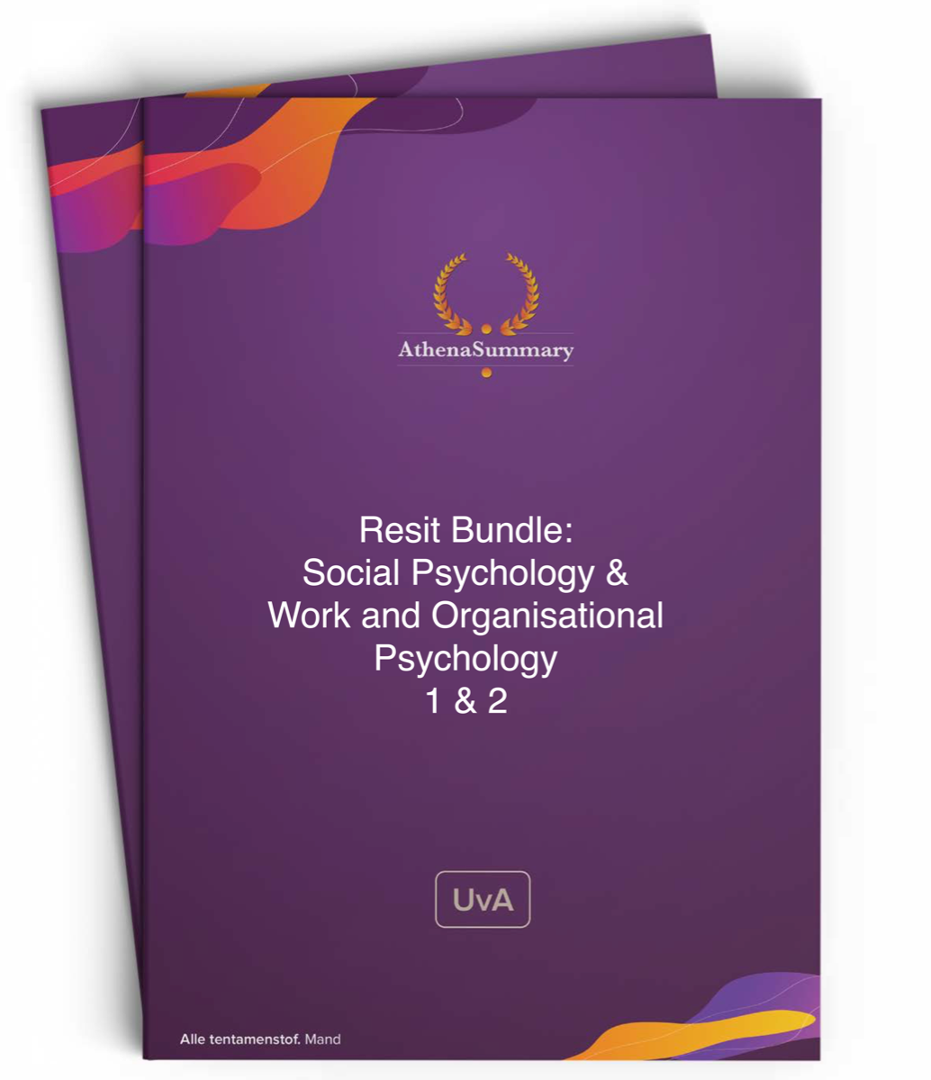 Resit Bundle: Social Psychology & Work and Organisational Psychology - Digital