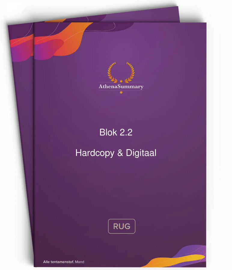 Hardcopy & digitaal: Blok 2.2
