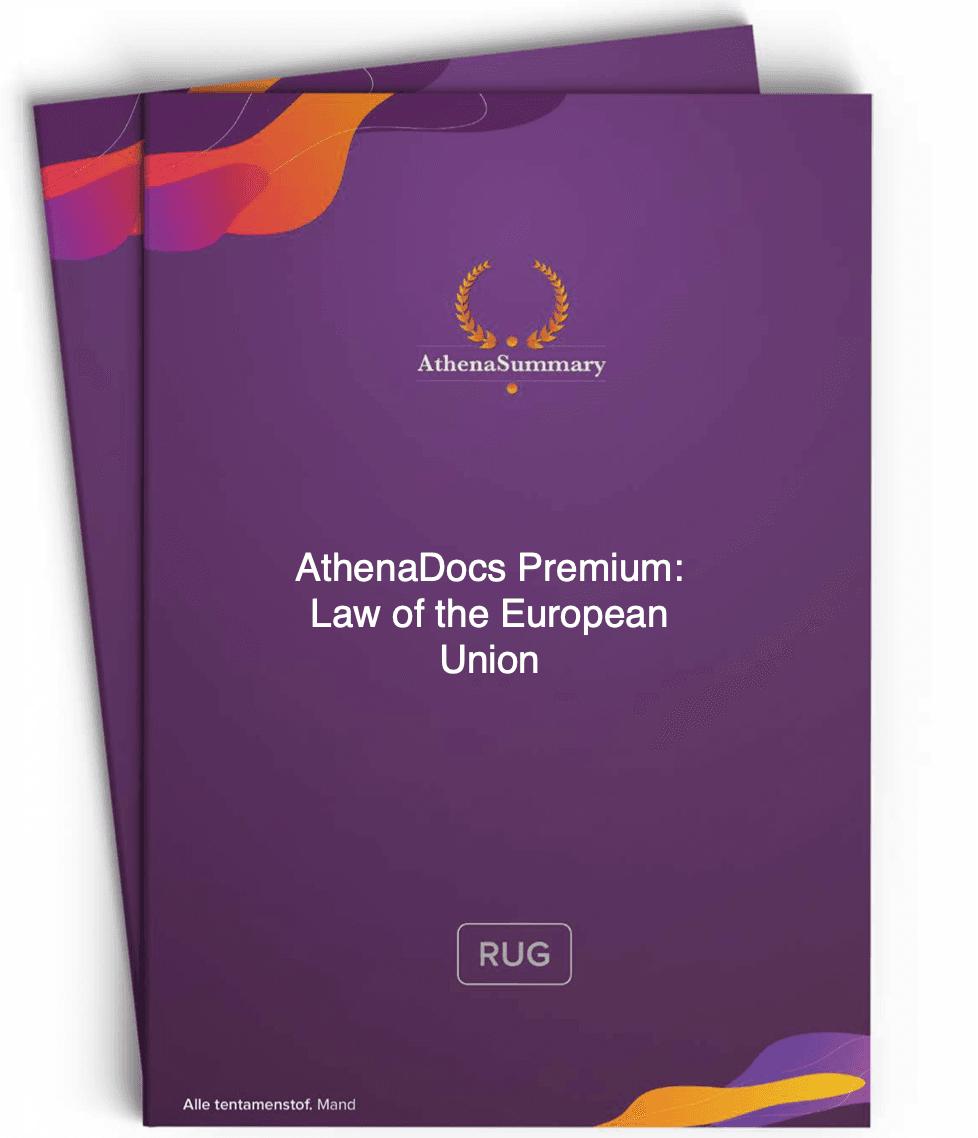 AthenaDocs Premium: European Union Law