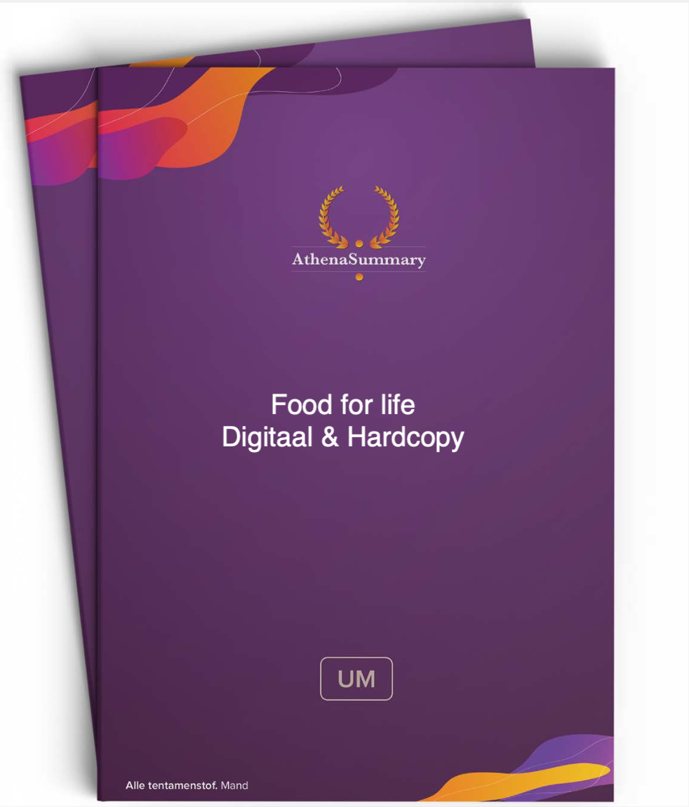 Literatuursamenvatting - Food for life-HC