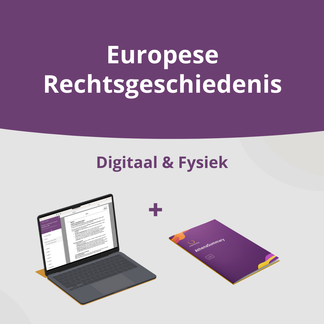 Europese Rechtsgeschiedenis - Samenvatting