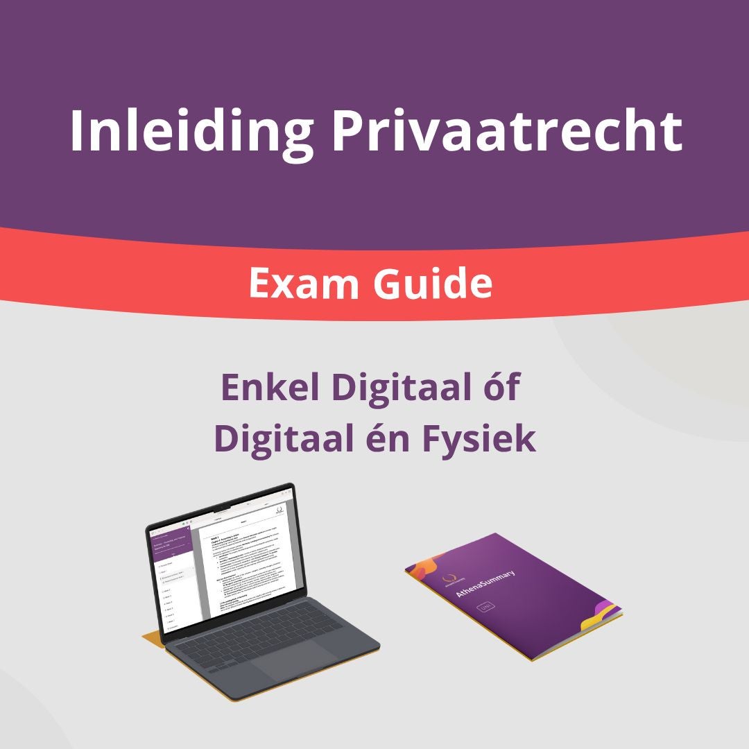 Inleiding Privaatrecht - Exam Guide MIDTERM