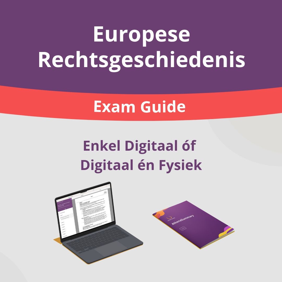 Europese Rechtsgeschiedenis - Exam Guide MIDTERM