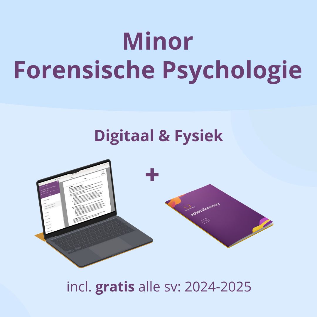 Bundel Minor Forensische Psychologie