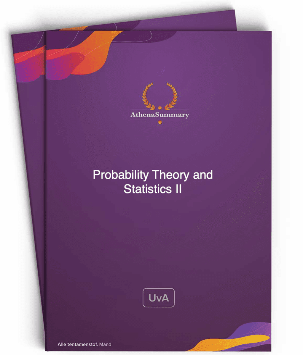 Literature Summary: Probability Theory and Statistics II