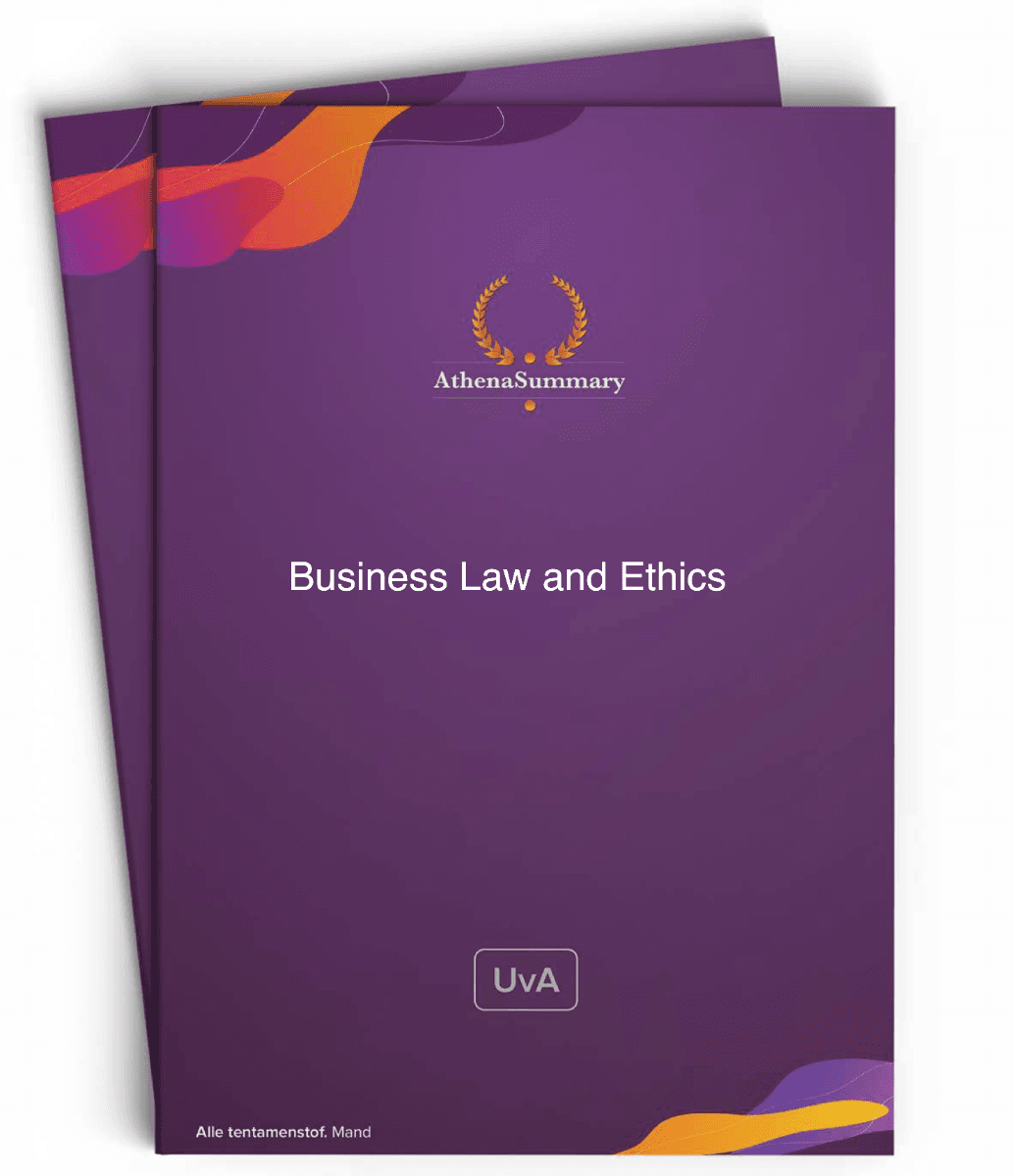 Literature Summary: Business Law and Ethics BA 23/24