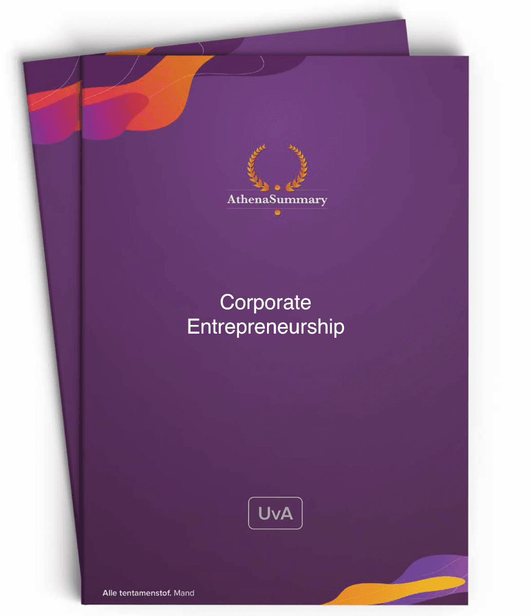 Literature Summary: Corporate Entrepreneurship BA 23/24