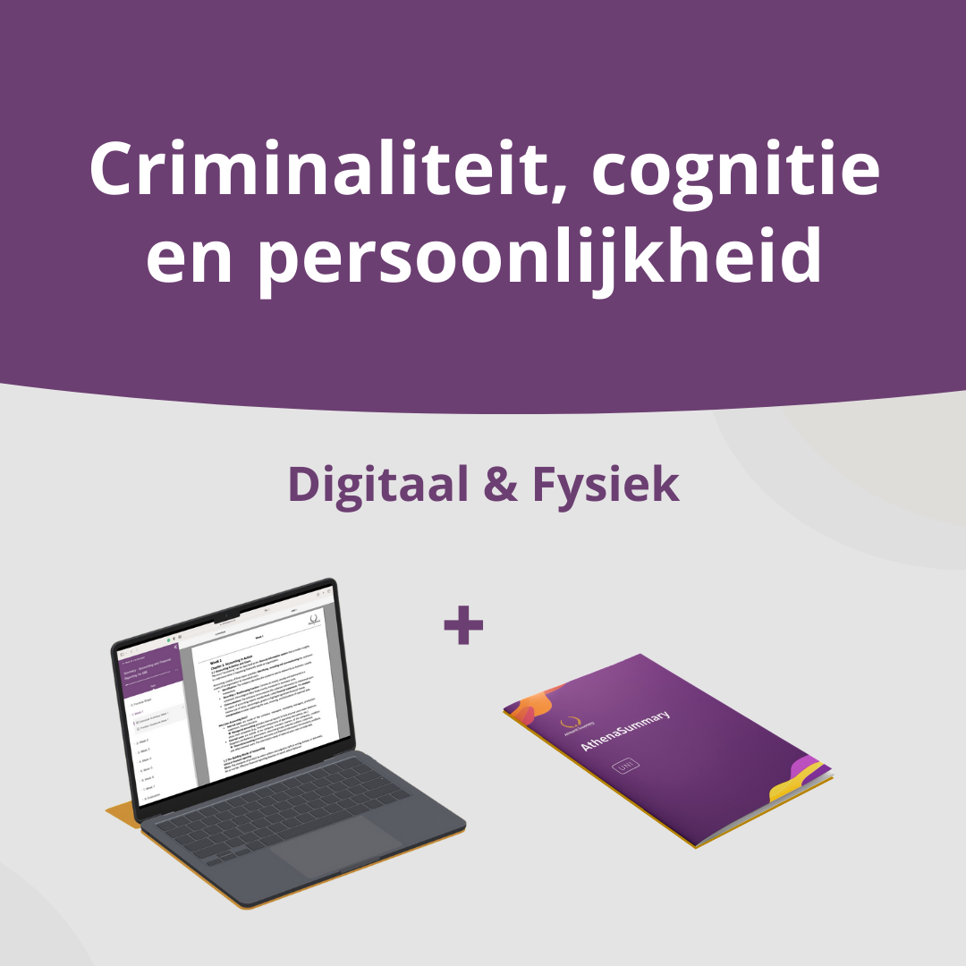 Criminaliteit, cognitie en persoonlijkheid - Samenvatting