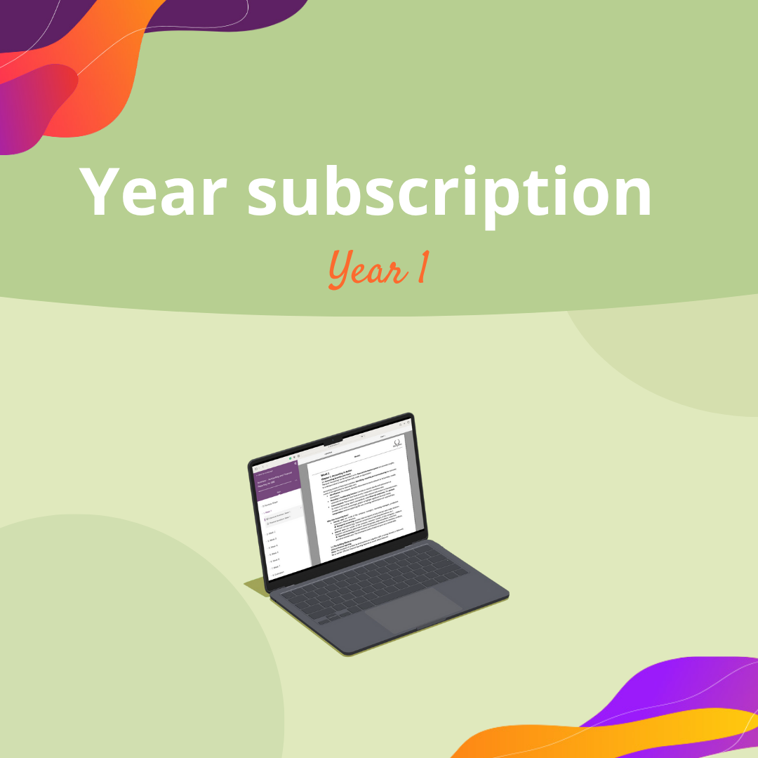 Subscription: Year 1 Subscription: Year 1