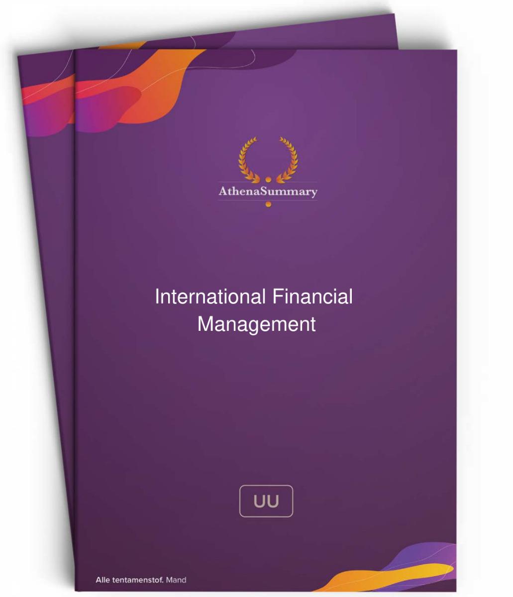 Literature Summary: International Financial Management