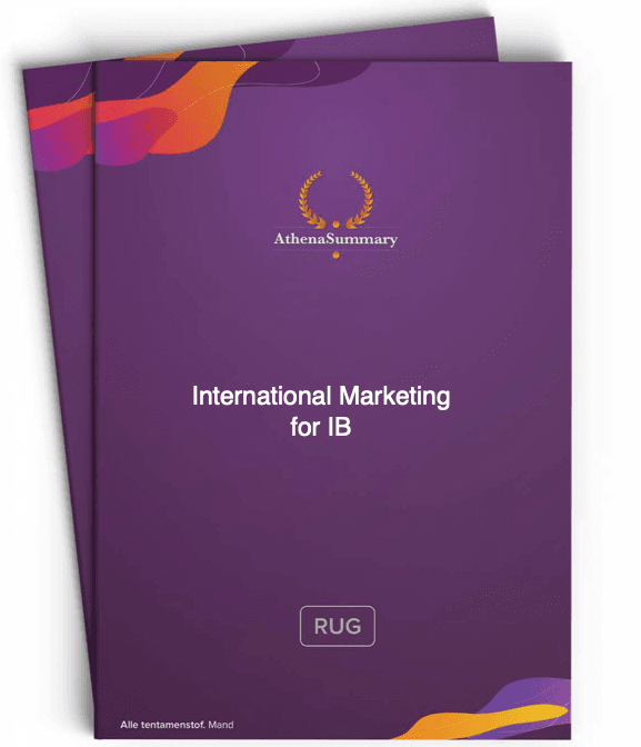 Literature Summary - International Marketing for IB