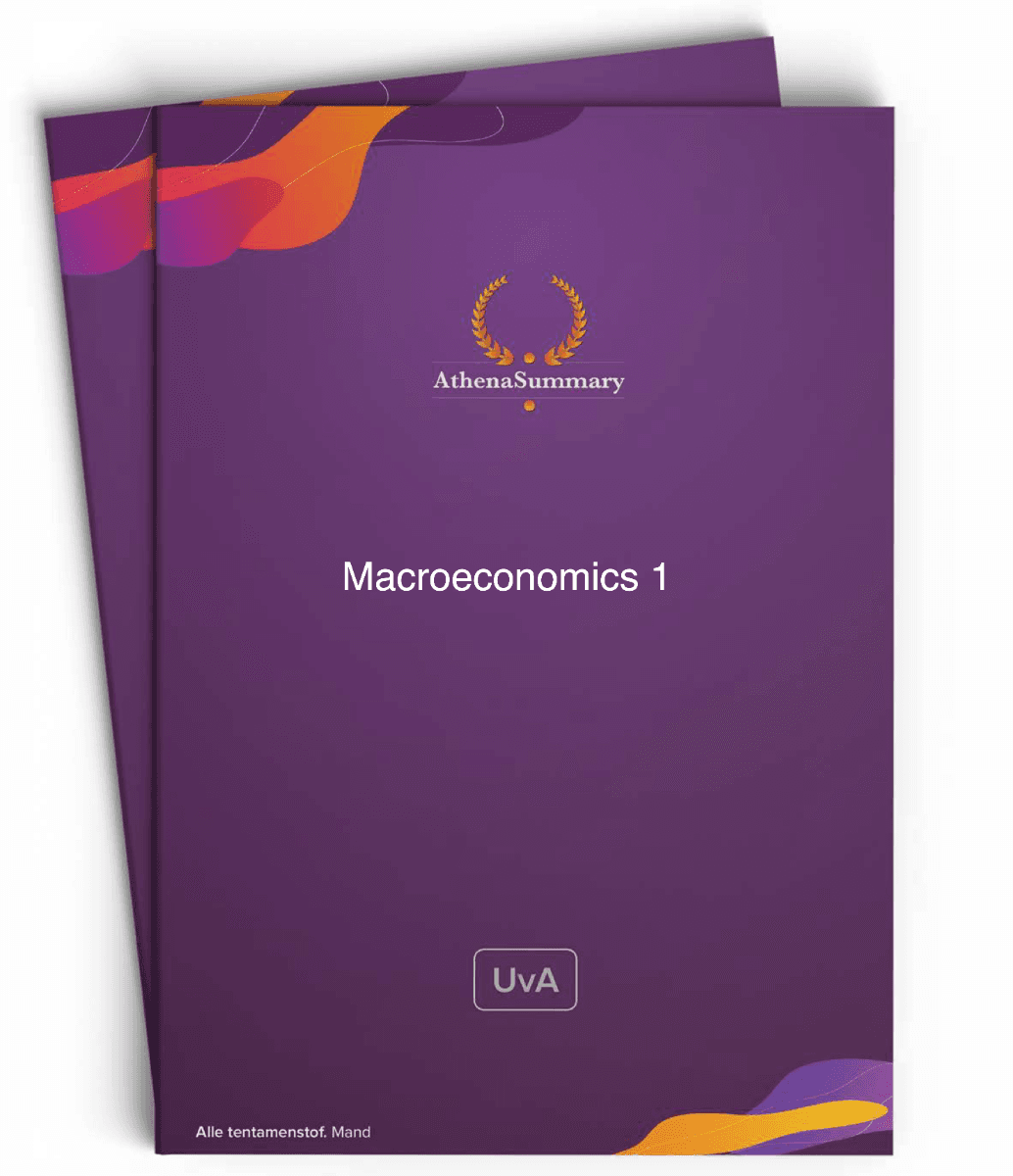 Literature Summary: Macroeconomics 1 EBE 23/24