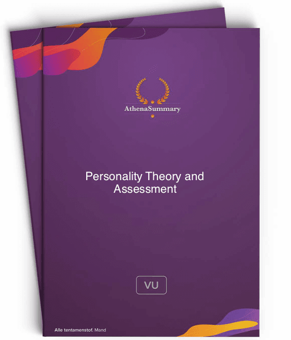 Literature summary - Personality Theory and Assessment 23/24