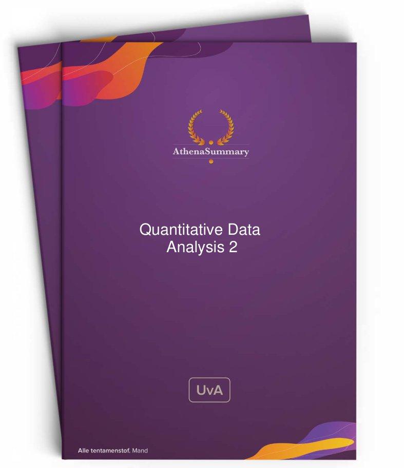 Literature Summary: Quantitative Data Analysis 2 23/24