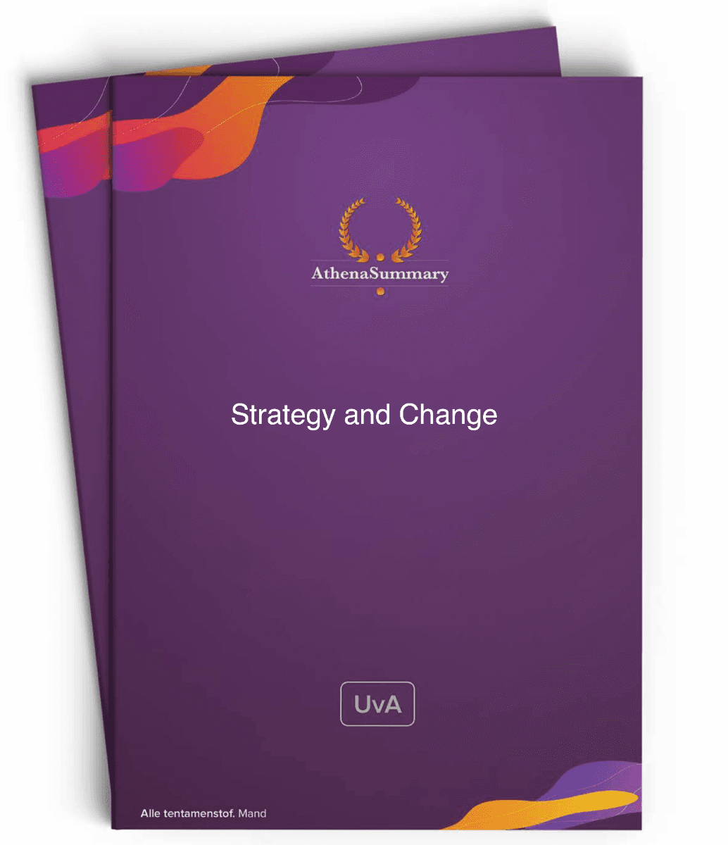 Literature Summary: Strategy and Change BA 23/24