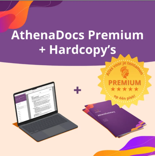 Onderneming & Recht (eindtoets) | AthenaDocs Premium (Digitaal) + Hardcopy Onderneming & Recht (eindtoets) | AthenaDocs Premium (Digitaal) + Hardcopy