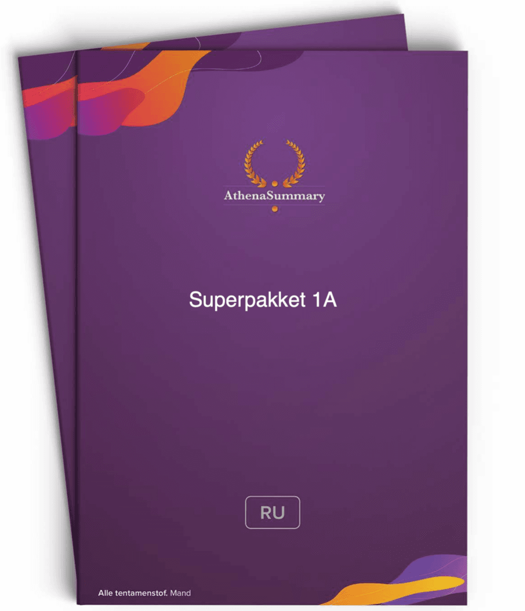 Superpakket 1A - Privaatrecht B & Inleiding Europees recht