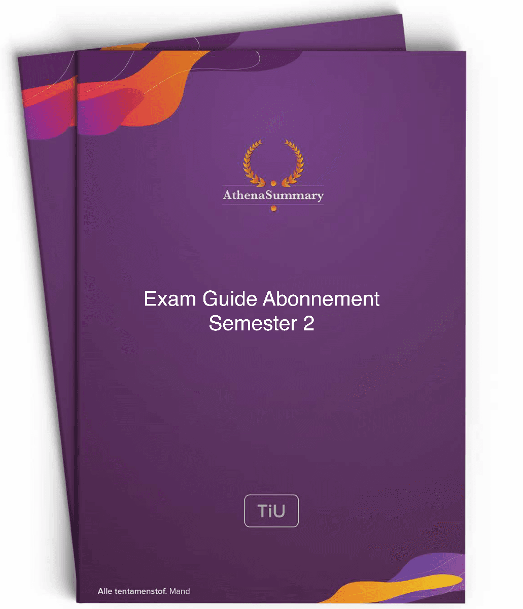 Exam Guide Abonnement - Semester 2 