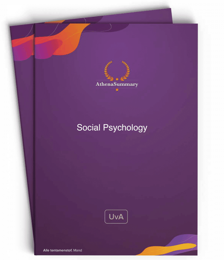Literature Summary: Social Psychology - 1