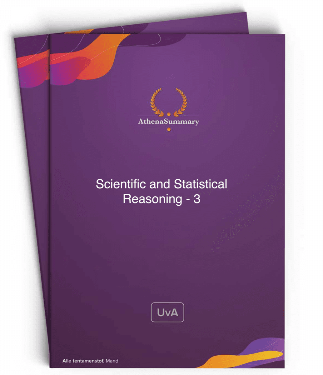 Literature Summary: Scientific and Statistical Reasoning - 3