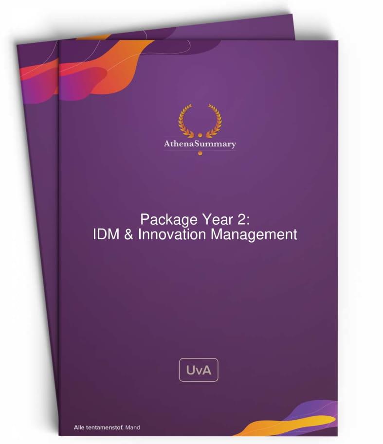 Package Year 2: Information Data Management & Innovation Management