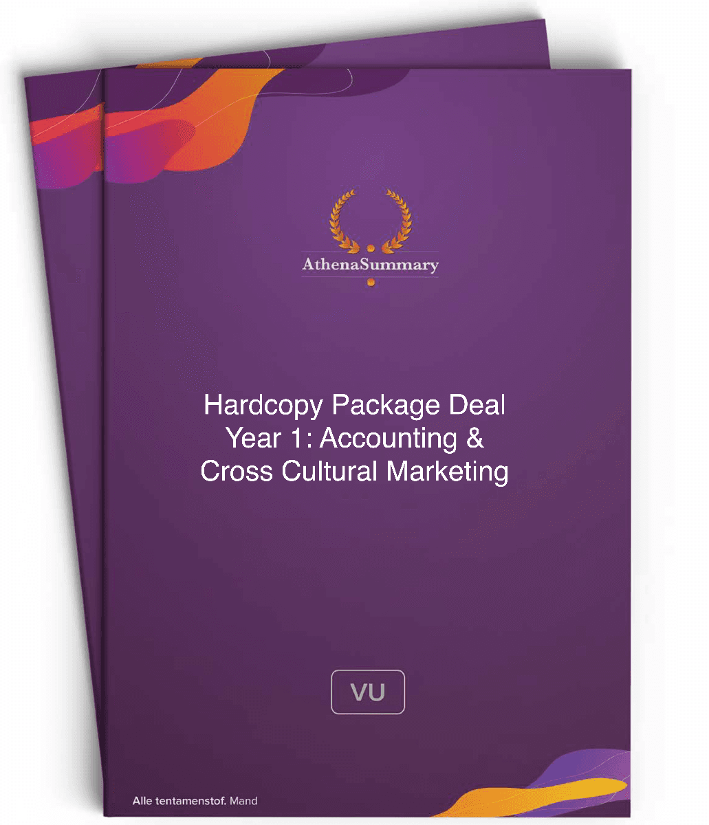 Hardcopy Package deal year 1: Accounting & Cross Cultural Marketing 