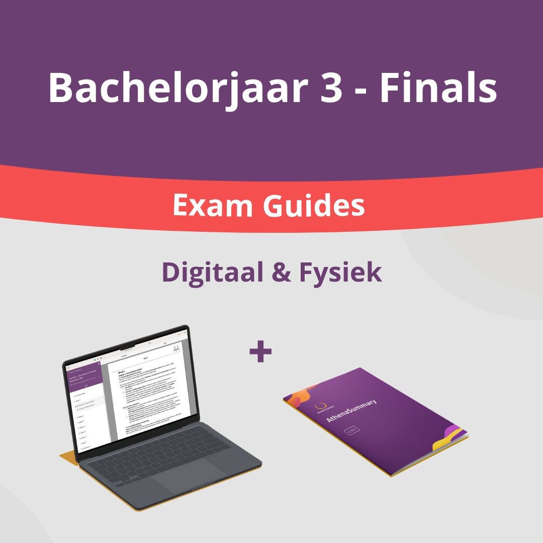 Bundel Exam Guides Jaar 3 - Semester 1 - Digitaal én Fysiek Bundel Exam Guides Jaar 3 - Semester 1 - Digitaal én Fysiek