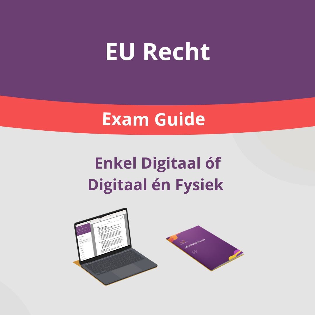 EU Recht - Exam Guide EU Recht - Exam Guide