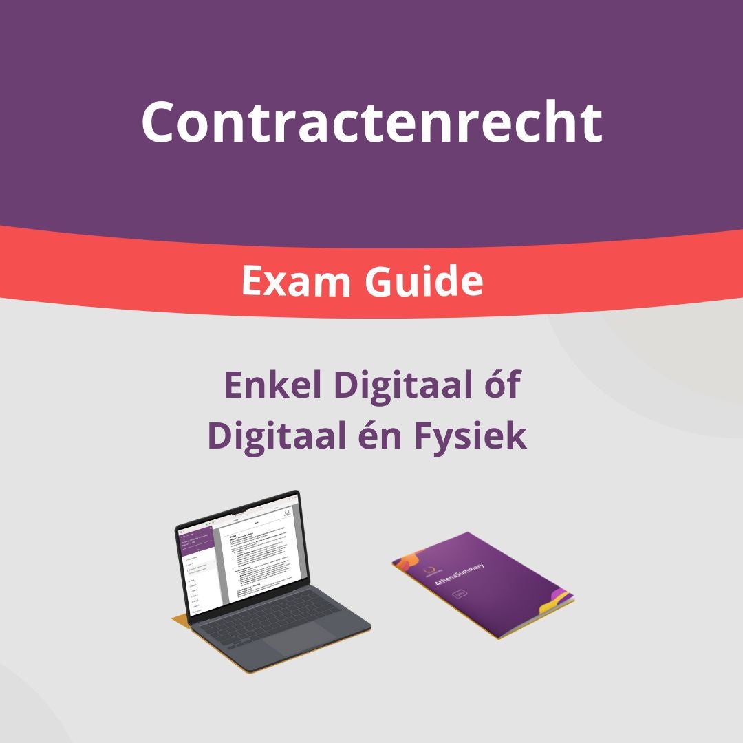 Contractenrecht - Exam Guide Contractenrecht - Exam Guide