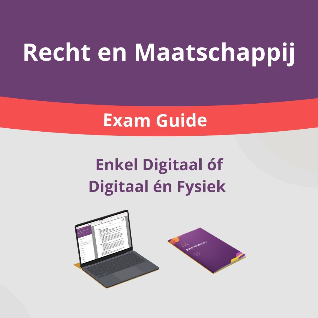 Recht en Maatschappij - Exam Guide Recht en Maatschappij - Exam Guide