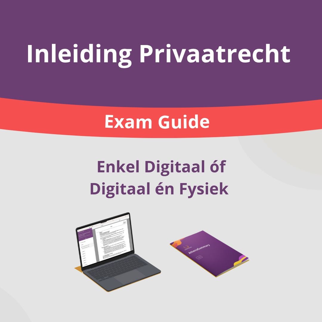 Inleiding Privaatrecht - Exam Guide Final Inleiding Privaatrecht - Exam Guide Final