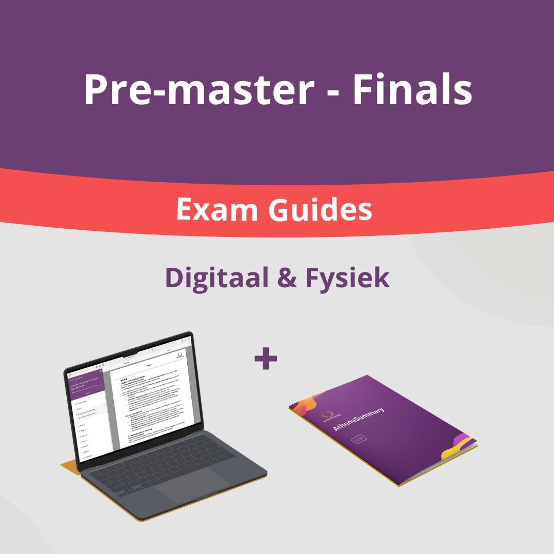 Bundel Exam Guides Premaster - Semester 1 - Digitaal én Fysiek Bundel Exam Guides Premaster - Semester 1 - Digitaal én Fysiek